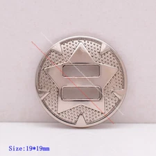 10X Silver Western Horse Saddles Halter Leathercraft Star Slotted Conchos 19mm