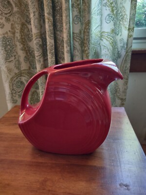 Fiesta Ware Disc Type Scarlet Red Pitcher