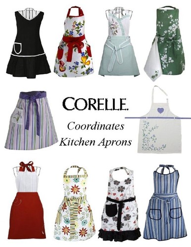 New Corelle Coordinates KITCHEN APRON w/POCKET Chef BBQ Cook CHOOSE YOUR PATTERN - Picture 6 of 10