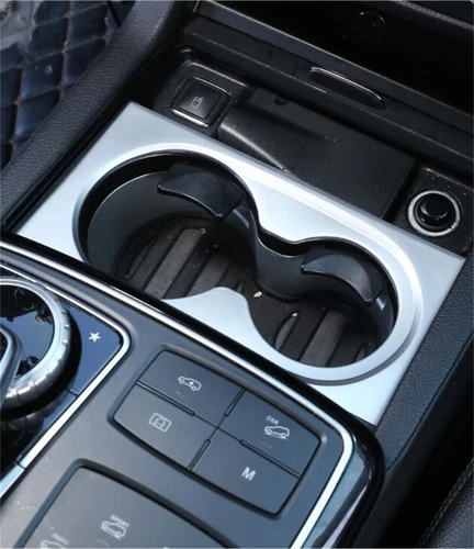 Silver ABS Central Control Cup Holder Panel Cover For Benz GL GLE GLS ML 2013-19 - Bild 3 von 12