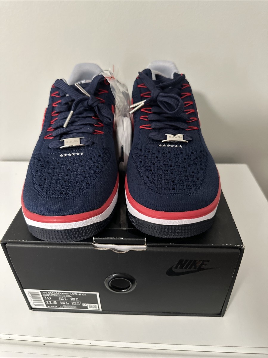 Size 10 Robert Kraft x Nike Air Force Ultra Flyknit Low New