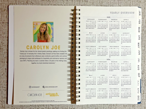 (2) 2025 Blue Sky Carolyn Joe Edition Weekly & Monthly Planners Item#151015/0864 - Picture 5 of 12