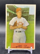 1954 Bowman #223 Steve Ridzik Philadelphia Phillies Vintage Baseball Card VTG