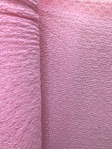 TESSUTO PIZZO ELASTICIZZATO FLOREALE RICAMATO MORBIDO ROSA (60 in.) Venduto da cantiere - Foto 2 di 10
