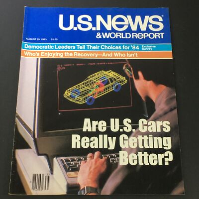 VTG US News & World Report Magazine August 29 1983 - US Cars Getting Better