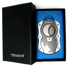 Colibri Firebird Cigar Cutter Gunmetal/Silver FNF001001 64 Ring Gauge