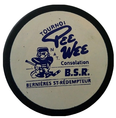 BERNIERES ST-REDEMPTEUR TOURNOI PEE WEE NAT BSR VINTAGE PUCK ML VICEROY MFG. AD - Picture 2 of 7