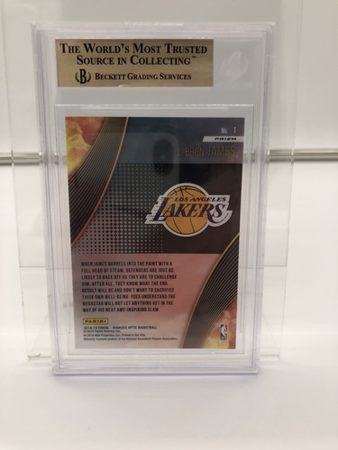 LeBron James BGS 9.5 Beckett All Clear For Takeoff Fast Break Holo Donruss Optic - Bild 2 von 2