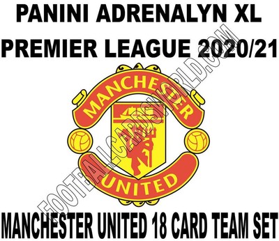 Panini Premier League 2020/21 Adrenalyn XL MAN UNITED 18 Card Team set inc Badge | eBay