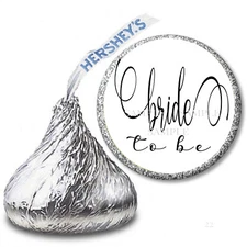 Minimalist BRIDE to Be Bridal Shower Favors Hershey Kiss Labels Candy Wrappers
