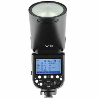 US Godox V1-C 2.4G TTL HSS Round Head Camera Flash Light Speedlite For Canon+Bag
