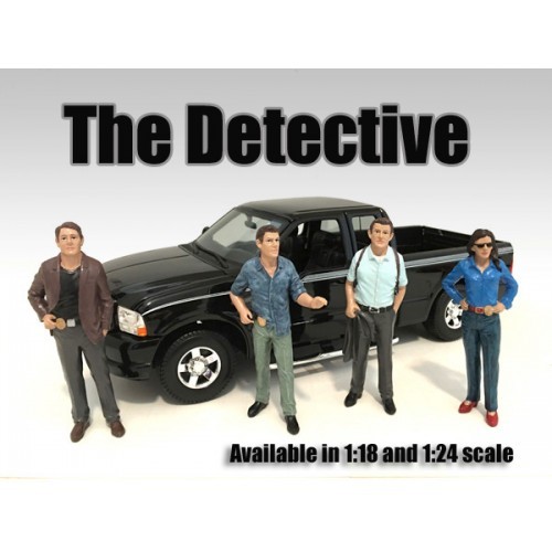"THE DETECTIVE #4" FIGURE FOR 1:18 SCALE MODELS BY AMERICAN DIORAMA 23894 - Picture 3 of 4