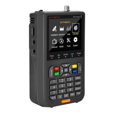 3.5'' Satellite Signal Finder Meter GTMedia DVB-S2/S2X FTA Digital V8 Satfinder