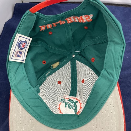 Cappello berretto snapback Miami Dolphins Team NFL logo fondo di magazzino 7 vintage - Foto 7 di 8