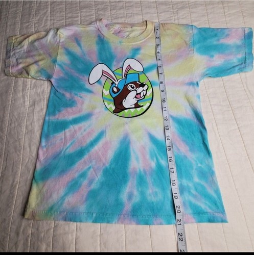 Buc-ees Youth Medium Tie Dye Easter Tee Shirt But Did you Dye - Picture 4 of 8