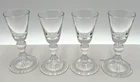 Steuben Crystal Baluster Wine Water Goblets Glasses Set of 4 Teardrop Bubble 6"