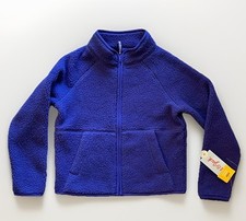 NWT Cat  Jack Size XS Fits 4/5 Girls Zip Up Jacket Purple Pockets