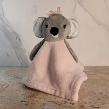 TRUE BABY PINK KOALA BEAR PLUSH LOVEY SECURITY BLANKET CIRCA 2020
