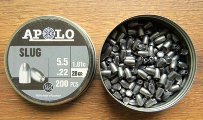 Hohlspitz Diabolo Apolo Slug Kaliber 5,5mm Luftgewehr Sport Wettkampf 28gr 200