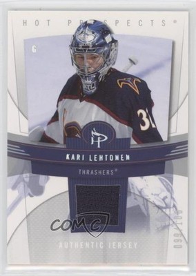2006-07 Fleer Hot Prospects Red Hot /100 Kari Lehtonen #6 7ez