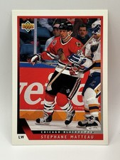 1993-94 Upper Deck #214 Stephane Matteau Chicago Blackhawks