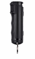 Sabre Pepper Spray With Finger Grip And Key Ring Black 25 Bursts - F15-BUSG-02