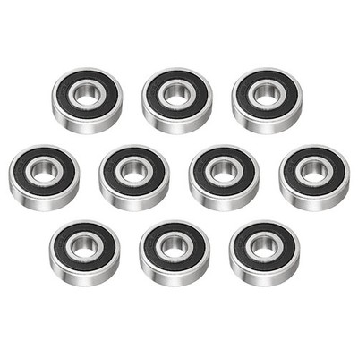 Double Sealed 629-2RS Deep Groove Ball Bearing Carbon Steel 10Pcs