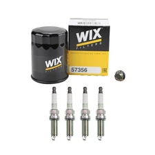 Wix Engine Oil Filter & NGK 4 Platinum Spark Plugs kit for Accord CR-V TLX L4