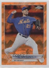 2022 Topps Chrome Update Sapphire Orange 15/25 Max Scherzer #US1 05is