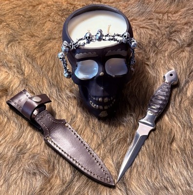 Impact Cutlery #4497 Custom Handmade Boot Knife Dagger Wood Handle