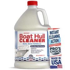 Instant Boat Hull Cleaner - Dual Acid Formula for Scum, Rust, Hard Water Stains