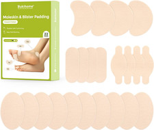Bukihome Moleskin Adhesive Pads for Feet - Blister Prevention Tape - Moleskin Pa