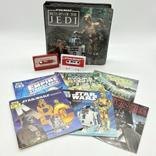 Star Wars Return of the Jedi Take-A-Tape Along Case w/2 Tapes  6 Books 1980's