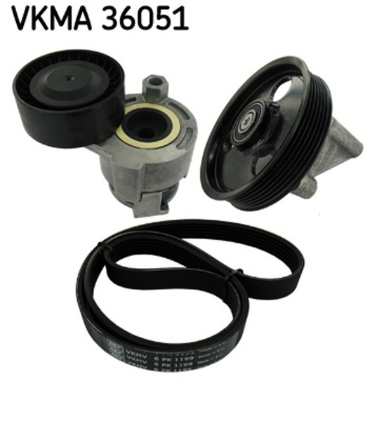 Keilrippenriemensatz SKF Vkma 36051 FüR Dacia ScÉNic Renault Logan Megane Nissan-image