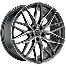 ALUFELGE MSW MSW 50 FUR AUDI A5 CABRIOLET 8X18 5X112 MATT GUN METAL FULL POLISH