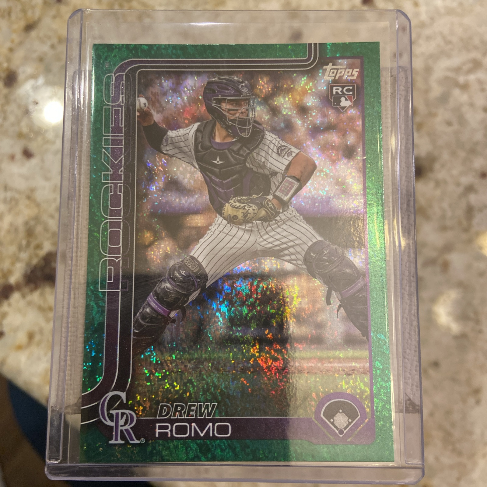 2025 Topps Series 1 Green Foil /99 RC #296 Drew Romo