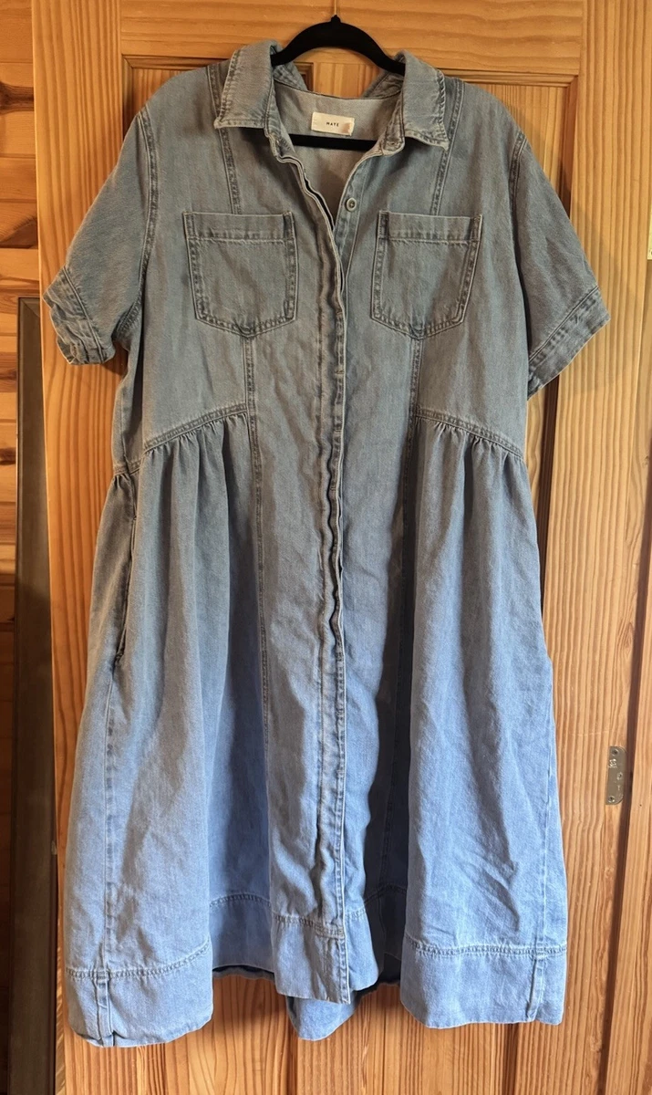 white christmas dresses MONTANA DENIM SHIRTDRESS - LIGHT BLUE