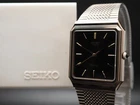 Vintage 1985 N MINT Seiko Dolce 5931-5490 Black Dial Qz 30mm Mens Watch JAPAN