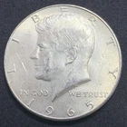 40% Silver-1965 US Kennedy Half Dollar 50c Fifty Cent Coin!