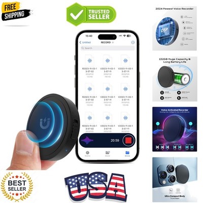 132G 9800 Hour Voice Activated Recorder - Voice Recorder with AI-Intelligent ...
