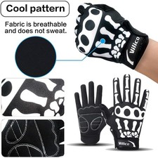 Motorcycle Racing Gloves Sport Cycling Skull Bone Skeleton Full Finger Gloves