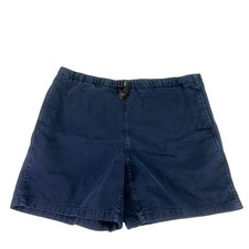 VTG Gramicci Belted Shorts Womens L Navy Blue 7” Inseam *Distressed Made In USA