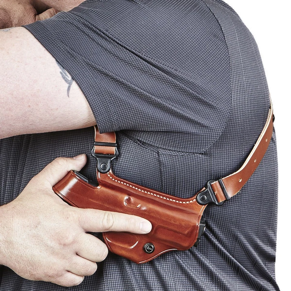 Galco Miami Classic II Shoulder Systems, Right Hand, Tan, MCII202 - Image 4 of 4