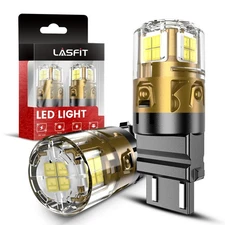 LASFIT L2 3157 LED Reverse Light Bulbs, 6000K White Backup Light, 2025 Upgrade