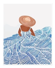 Stylish Ocean Wave Poster Wall Art - Beach Vibes Decor Premium Quality