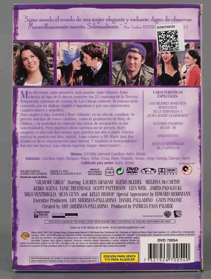 DVD. LAS CHICAS GILMORE. 3 TEMPORADA                              - Imagen 2 de 2