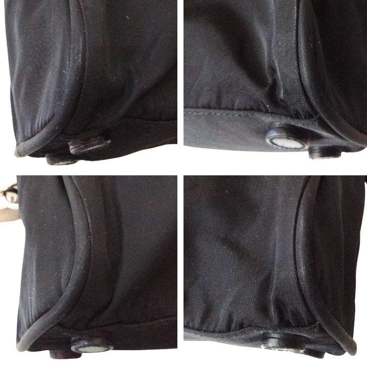 PRADA Nylon Tote Bag Black Shoulder Bag Lightweight Simple Design Authentic Used thumbnail 6