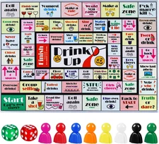 Drinking Board Games for Adults, Rubber Mat Drinking Board Game, Funny Party Int