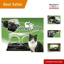 The Purrrfect Cat Dish - Veterinarian Designed Bowl, Spill-Proof & Dog-Proof