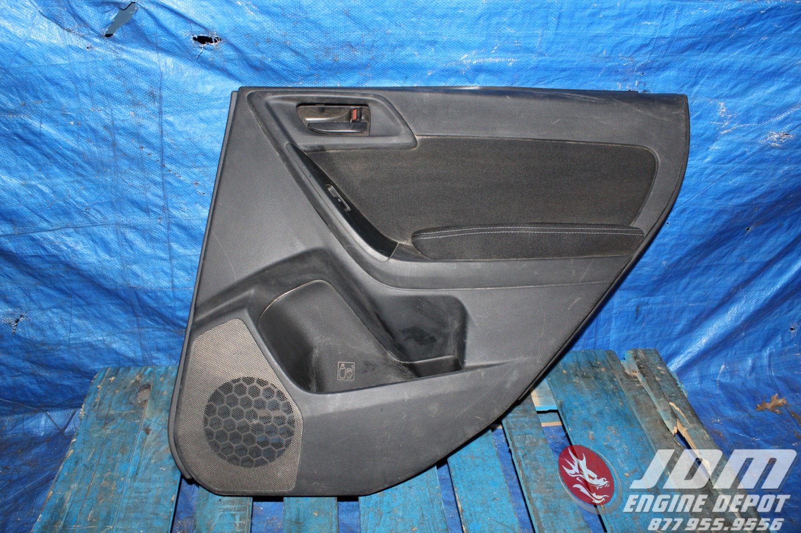 15-16 Subaru Forester STI Rear Right Alcantara Interior Door Panel JDM FB25